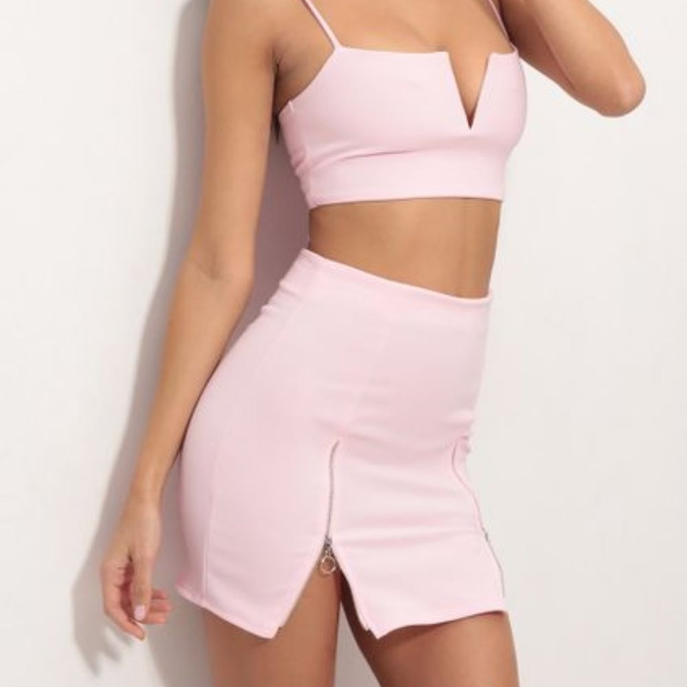 Lucy in the Sky Two Piece Set in Pink